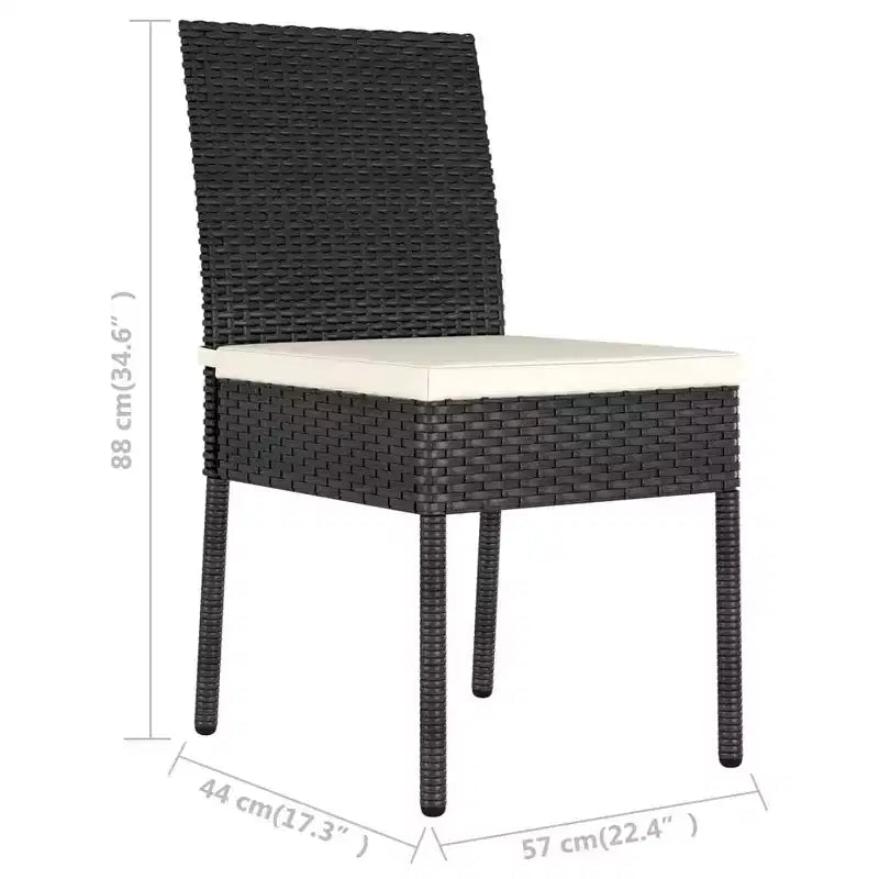 vidaXL Door Screen Set of 2 Poly Rattan Standard Durable