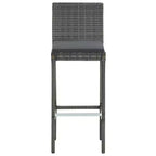 vidaXL Sgabello da Bar Seduta con Cuscini Sgabello da Isola per Cucina Pub Polyrattan