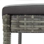 vidaXL Sgabello da Bar Seduta con Cuscini Sgabello da Isola per Cucina Pub Polyrattan