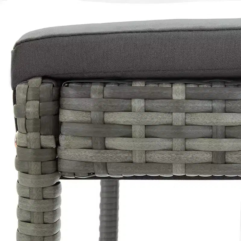 vidaXL Sgabello da Bar Seduta con Cuscini Sgabello da Isola per Cucina Pub Polyrattan