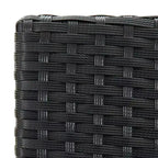 vidaXL Sgabello da Bar Seduta con Cuscini Sgabello da Isola per Cucina Pub Polyrattan