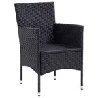 vidaXL 4x Sedie da Giardino Polirattan Esterno Balcone Cena Vari Colori