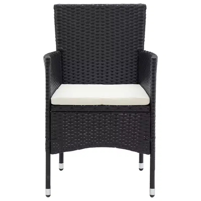 vidaXL 4x Sedie da Giardino Polirattan Esterno Balcone Cena Vari Colori