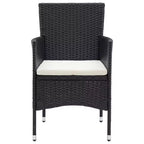 vidaXL 4x Sedie da Giardino Polirattan Esterno Balcone Cena Vari Colori