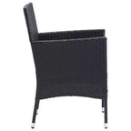 vidaXL 4x Sedie da Giardino Polirattan Esterno Balcone Cena Vari Colori