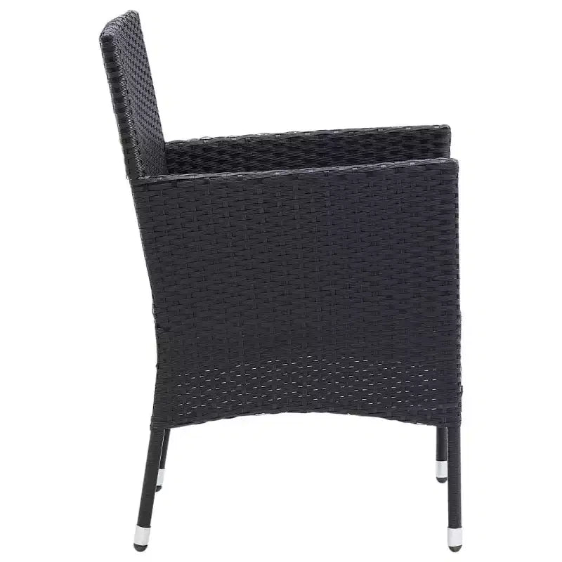 vidaXL 4x Sedie da Giardino Polirattan Esterno Balcone Cena Vari Colori