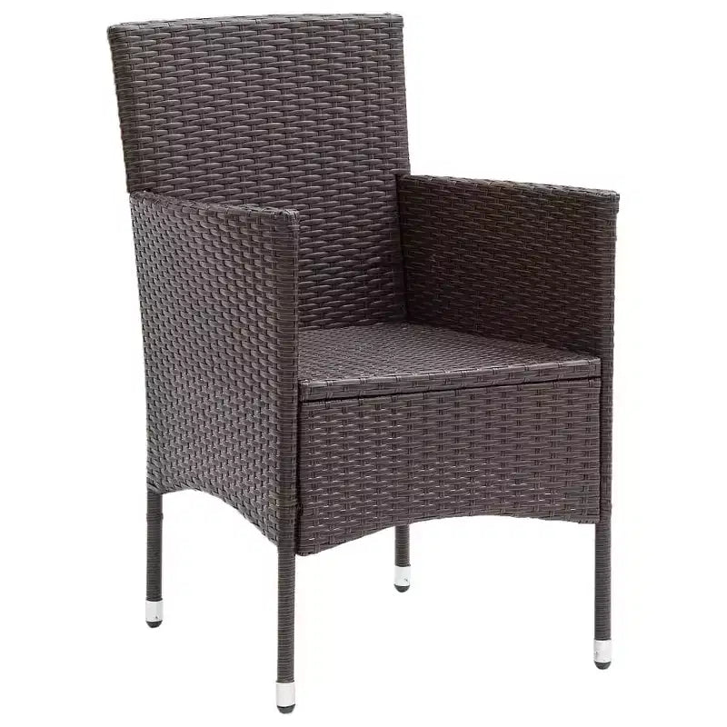 vidaXL 4x Sedie da Giardino Polirattan Esterno Balcone Cena Vari Colori