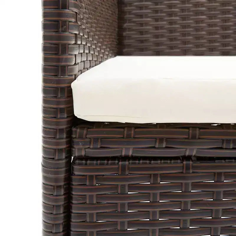 vidaXL 4x Sedie da Giardino Polirattan Esterno Balcone Cena Vari Colori