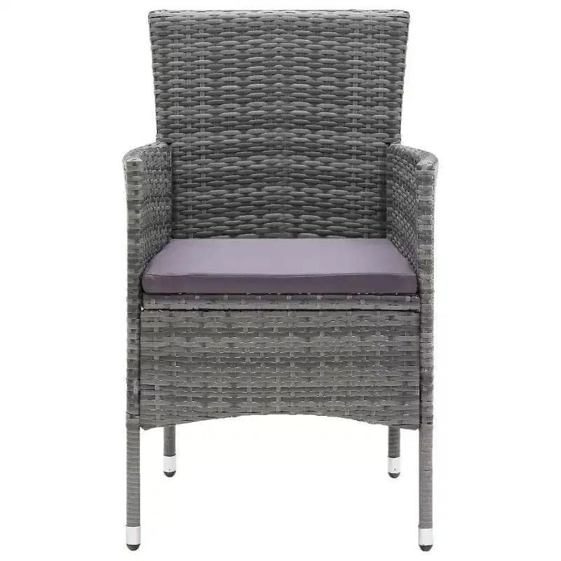 vidaXL 4x Sedie da Giardino Polirattan Esterno Balcone Cena Vari Colori