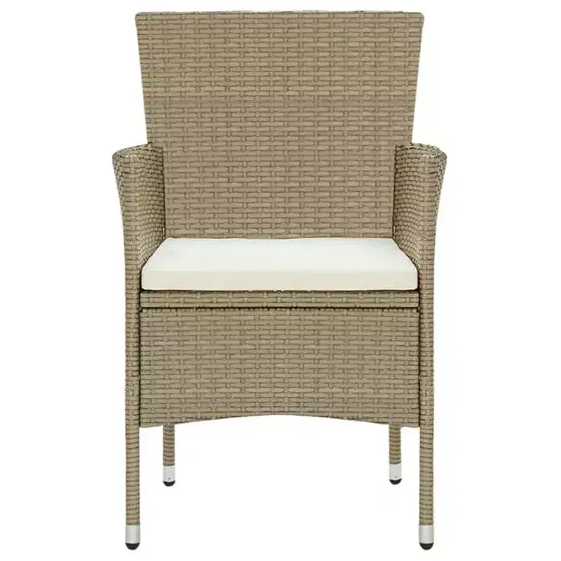 vidaXL 4x Sedie da Giardino Polirattan Esterno Balcone Cena Vari Colori