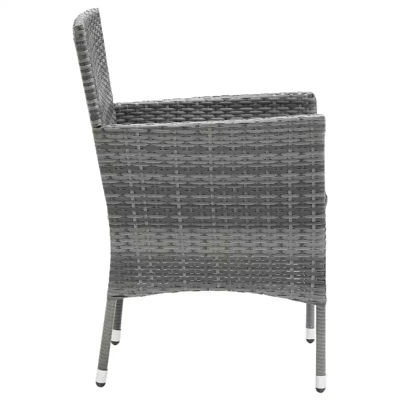 vidaXL 4x Sedie da Giardino Polirattan Esterno Balcone Cena Vari Colori