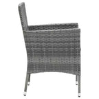 vidaXL 4x Sedie da Giardino Polirattan Esterno Balcone Cena Vari Colori