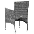 vidaXL 4x Sedie da Giardino Polirattan Esterno Balcone Cena Vari Colori
