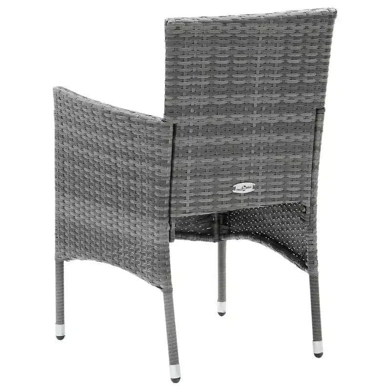 vidaXL 4x Sedie da Giardino Polirattan Esterno Balcone Cena Vari Colori