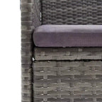 vidaXL 4x Sedie da Giardino Polirattan Esterno Balcone Cena Vari Colori
