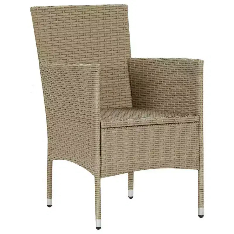 vidaXL 4x Sedie da Giardino Polirattan Esterno Balcone Cena Vari Colori