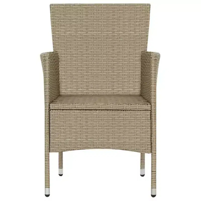 vidaXL 4x Sedie da Giardino Polirattan Esterno Balcone Cena Vari Colori