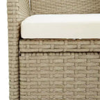 vidaXL 4x Sedie da Giardino Polirattan Esterno Balcone Cena Vari Colori