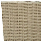 vidaXL 4x Sedie da Giardino Polirattan Esterno Balcone Cena Vari Colori