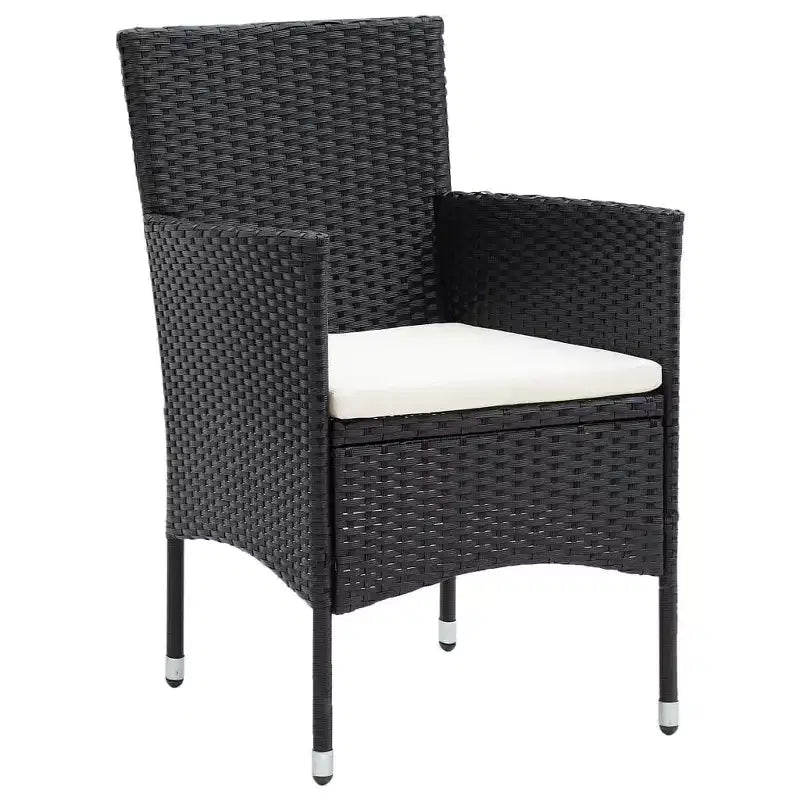 vidaXL 4x Sedie da Giardino Polirattan Esterno Balcone Cena Vari Colori