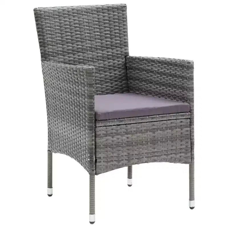 vidaXL 4x Sedie da Giardino Polirattan Esterno Balcone Cena Vari Colori