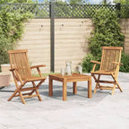 vidaXL Set di 6 Sedie da Giardino in Legno Massello di Teak Standard Pieghevole