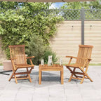 vidaXL Set di 6 Sedie da Giardino in Legno Massello di Teak Standard Pieghevole