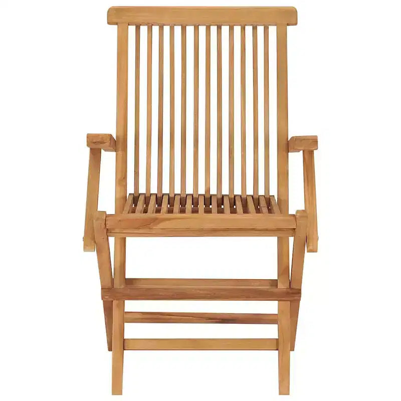 vidaXL Set di 6 Sedie da Giardino in Legno Massello di Teak Standard Pieghevole