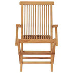 vidaXL Set di 6 Sedie da Giardino in Legno Massello di Teak Standard Pieghevole