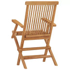 vidaXL Set di 6 Sedie da Giardino in Legno Massello di Teak Standard Pieghevole