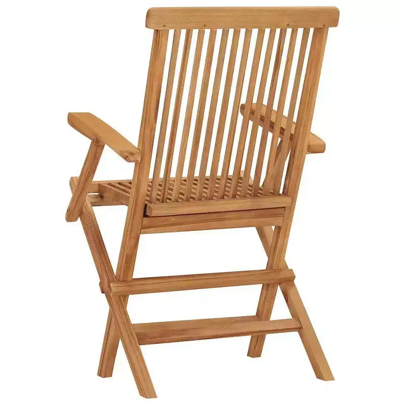 vidaXL Set di 6 Sedie da Giardino in Legno Massello di Teak Standard Pieghevole