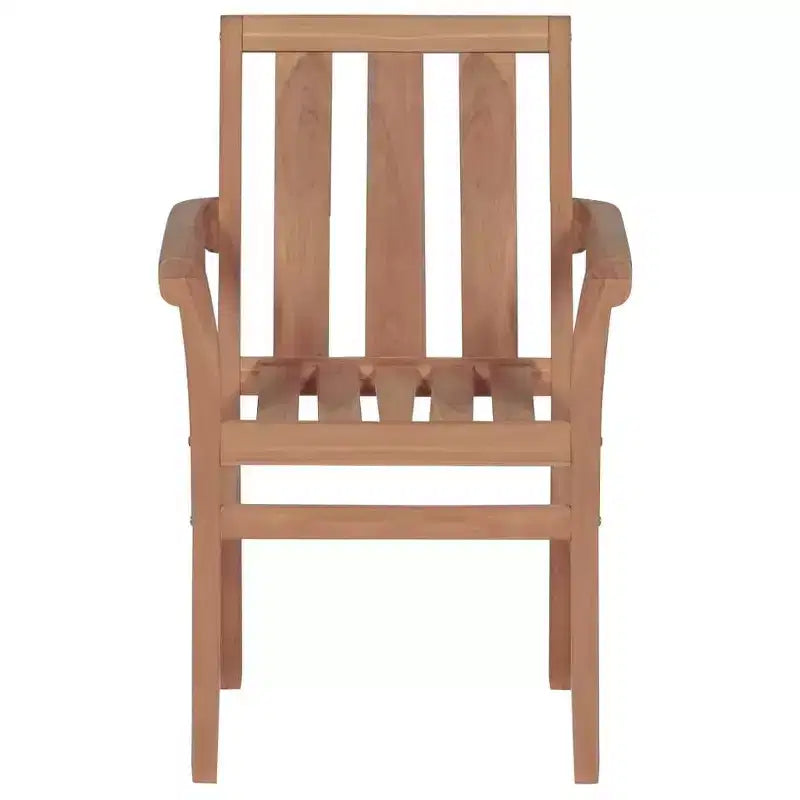 vidaXL 2/4/6/8x Solid Wood Teak Patio Chairs Garden Outdoor Furniture Seat