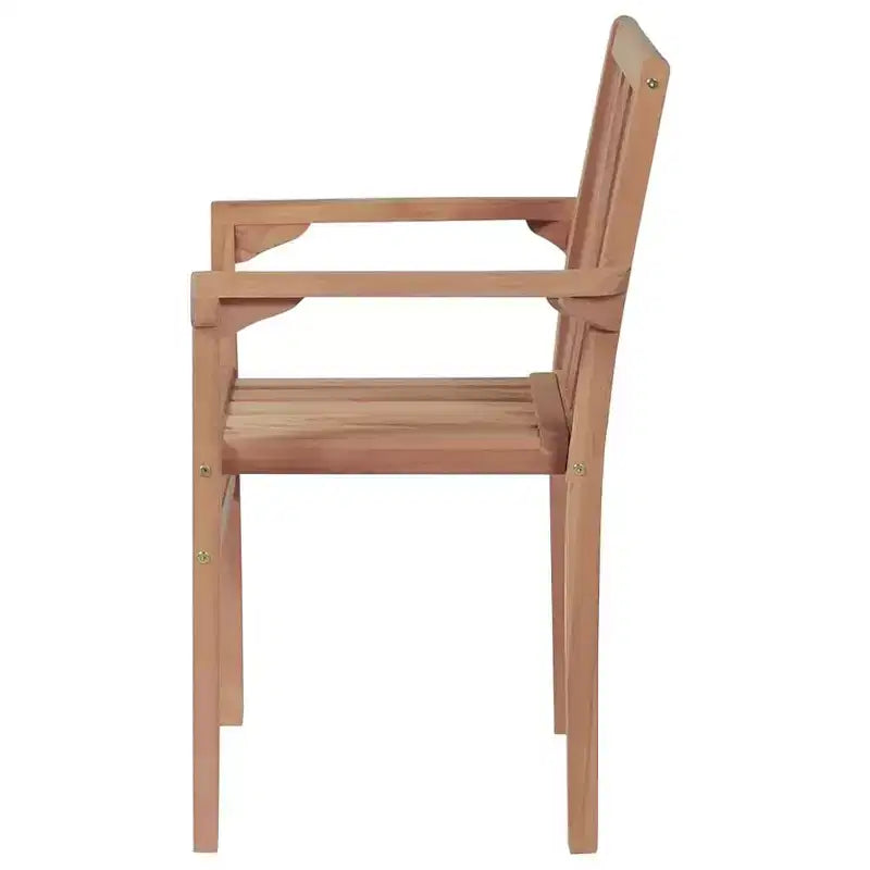 vidaXL 2/4/6/8x Solid Wood Teak Patio Chairs Garden Outdoor Furniture Seat