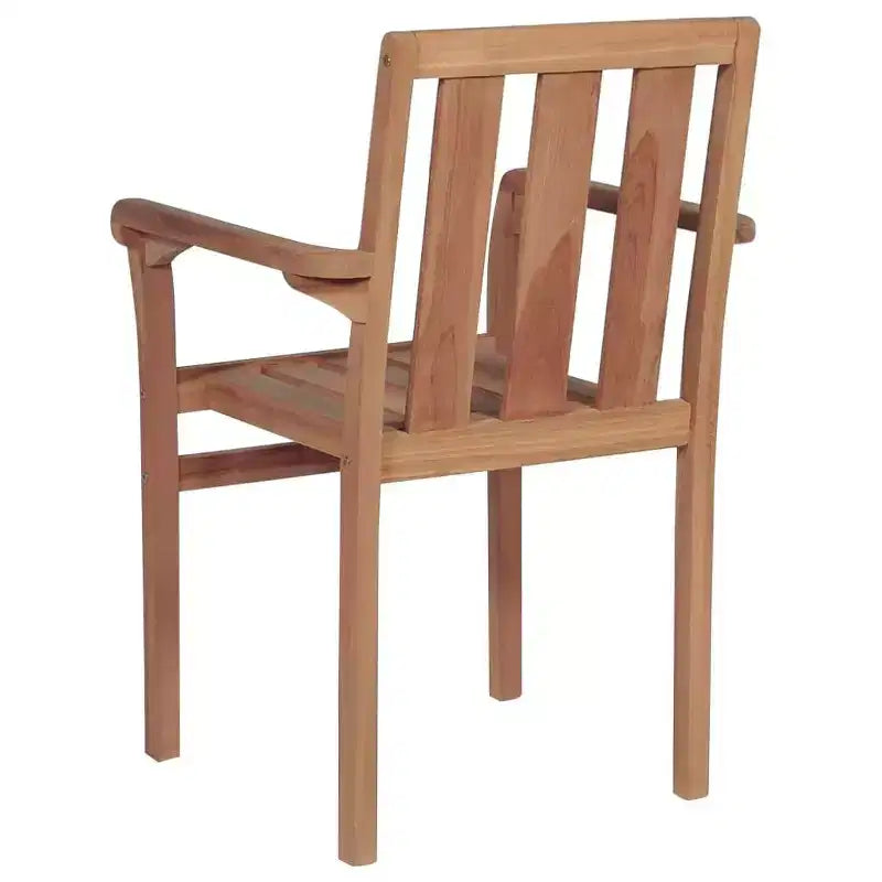 vidaXL 2/4/6/8x Solid Wood Teak Patio Chairs Garden Outdoor Furniture Seat