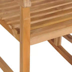 vidaXL Sedia a Dondolo da Esterno con Cuscino in Legno Massello di Teak