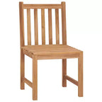 vidaXL Solid Teak Wood Outdoor Chairs