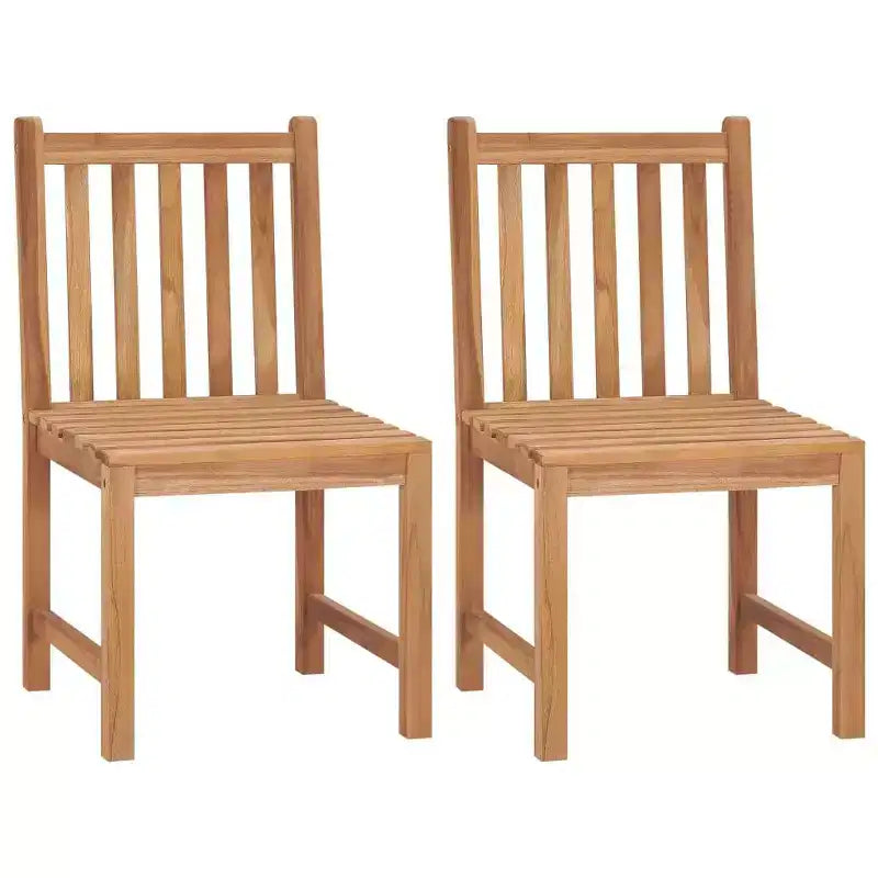 vidaXL Sedie da Esterno in Legno Massello di Teak