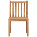 vidaXL Sedie da Esterno in Legno Massello di Teak