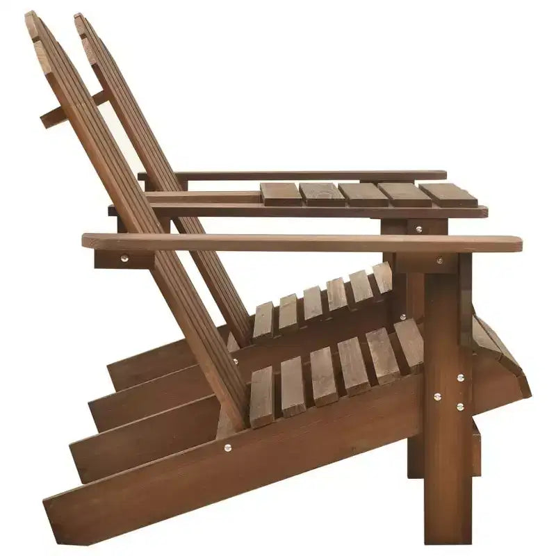 vidaXL Sedie Adirondack Sedia da Giardino Adirondack con Tavolino da Tè Legno Massello di Abete