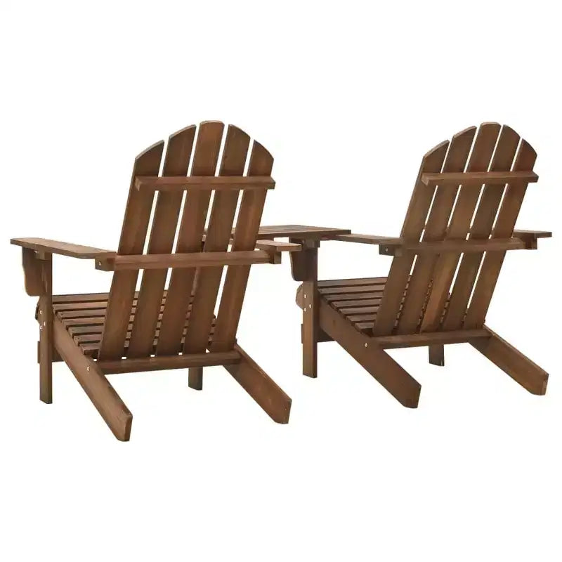 vidaXL Sedie Adirondack Sedia da Giardino Adirondack con Tavolino da Tè Legno Massello di Abete