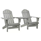 vidaXL Sedie Adirondack Sedia da Giardino Adirondack con Tavolino da Tè Legno Massello di Abete