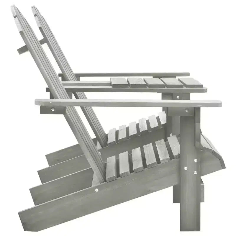 vidaXL Sedie Adirondack Sedia da Giardino Adirondack con Tavolino da Tè Legno Massello di Abete