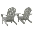 vidaXL Sedie Adirondack Sedia da Giardino Adirondack con Tavolino da Tè Legno Massello di Abete