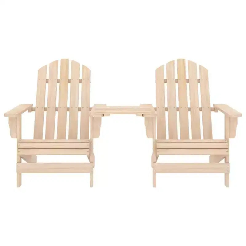 vidaXL Sedie Adirondack Sedia da Giardino Adirondack con Tavolino da Tè Legno Massello di Abete