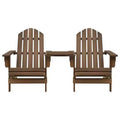 vidaXL Sedie Adirondack Sedia da Giardino Adirondack con Tavolino da Tè Legno Massello di Abete