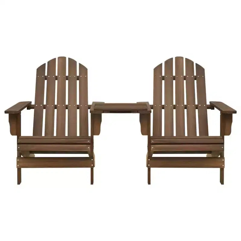 vidaXL Sedie Adirondack Sedia da Giardino Adirondack con Tavolino da Tè Legno Massello di Abete