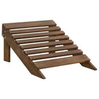 vidaXL 2-Seater Adirondack Chair with Ottomans - Solid Fir Wood - Multiple Colors
