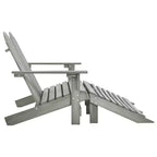 vidaXL 2-Seater Adirondack Chair with Ottomans - Solid Fir Wood - Multiple Colors