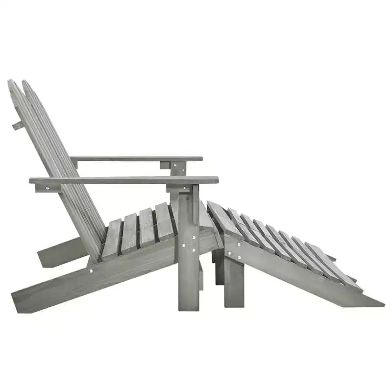 vidaXL 2-Seater Adirondack Chair with Ottomans - Solid Fir Wood - Multiple Colors