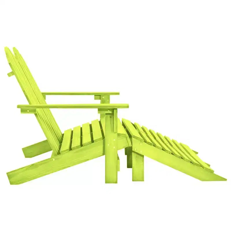 vidaXL 2-Seater Adirondack Chair with Ottomans - Solid Fir Wood - Multiple Colors